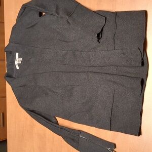 NWOT Max Studio Charcoal Open Front Sweater size XS